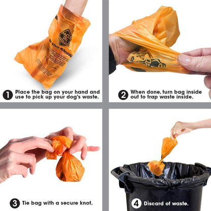 Dog Poop Bags | Strong, Leak Proof Dog Waste Bags | 9 X14 Inches, 315 Multi-Colored Bags