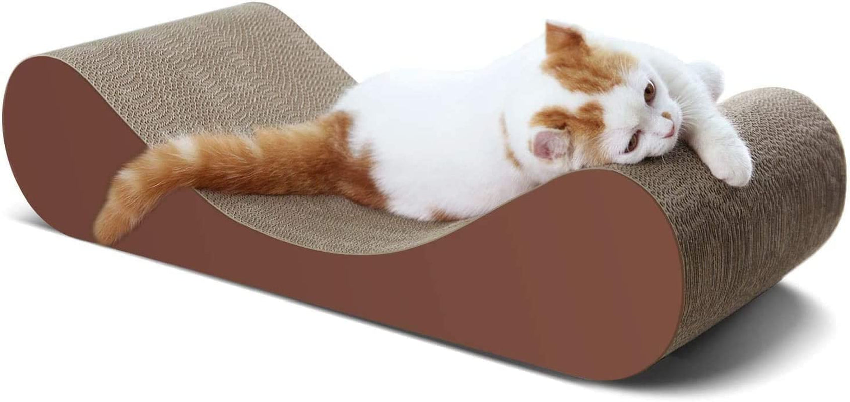 Bone Cat Scratcher Cardboard Lounge Bed, Cat Scratching Post, Durable Board Pads Prevents Furniture Damage