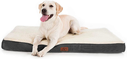 Bedsure Dog Bed for Large Dogs - Big Orthopedic Dog Bed with Removable Washable Cover, Egg Crate Foam Pet Bed Mat, Suitable for Dogs up to 65 Lbs
