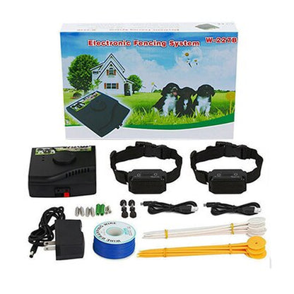 Electric Pet Fence In-Ground Dog Fence Rechargeable Receivers Electric Dog Training Collar Pet Containment System W-227B New