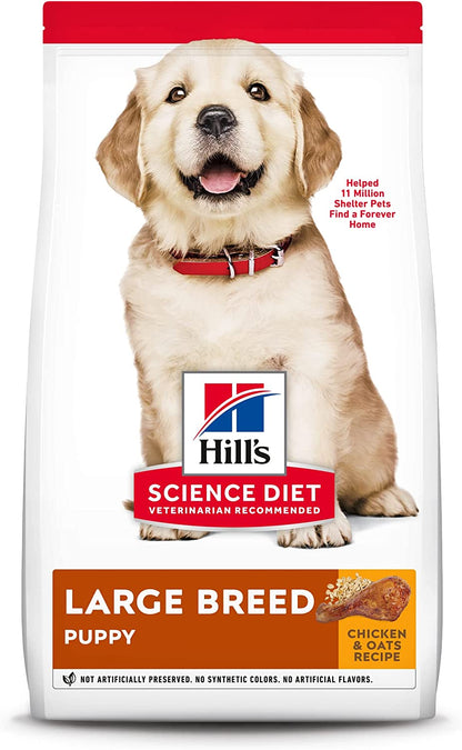 Hill'S Science Diet Dry Dog Food, Puppy, Large Breeds, Chicken Meal and Oats Recipe, 30 Lb. Bag