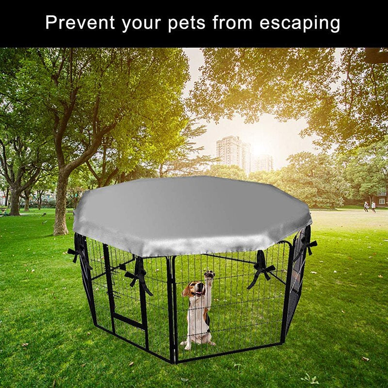 Dog Crate Cover for Pet Dog Playpen Tent Crate Room Puppy Cat Rabbit Cage Sunscreen Rainproof Prevent Escape Pet Cage Covers