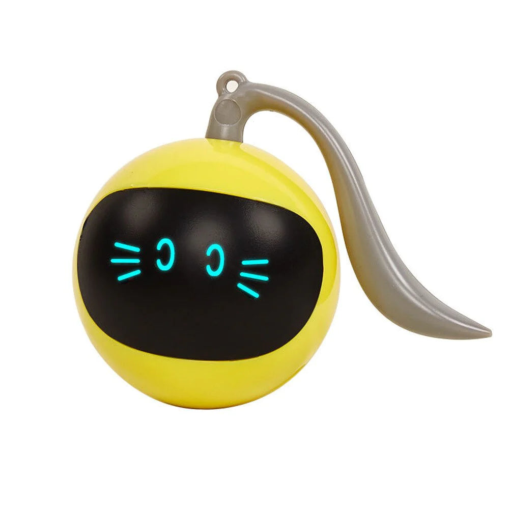 Automatic Cat Ball Toys Interactive Electric USB Rechargeable Self Rotating Indoor Teaser Selfplay Exercise Toys for Pet Kitten