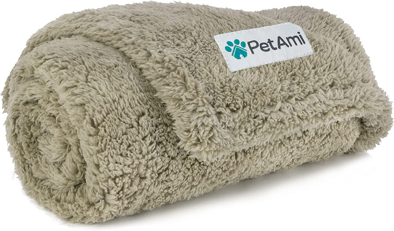 Fluffy Waterproof Dog Blanket for Small Medium Dogs, Soft Warm Pet Sherpa Throw Pee Proof Couch Cover, Reversible Cat Puppy Bed Blanket Sofa Protector, Plush Washable Pad (Taupe Camel, 24X32)