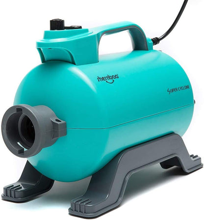 High Velocity Professional Dog Pet Grooming Hair Drying Force Dryer Blower 5.0HP (Super Cyclone) SHD-2600P (Green)