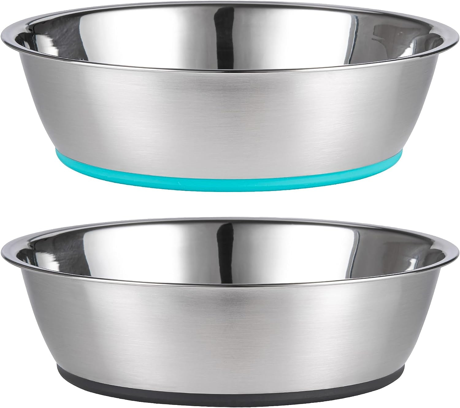 PEGGY11 Lightweight Stainless Steel Cat Bowls - 3 Cup, 2 Pack