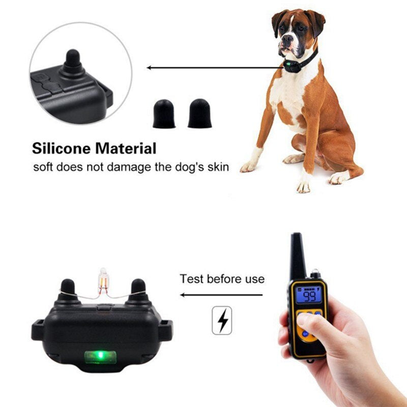 Dog Collar Electric Dog Training Collar Rechargeable LCD Display for All Size Pet Training Collar