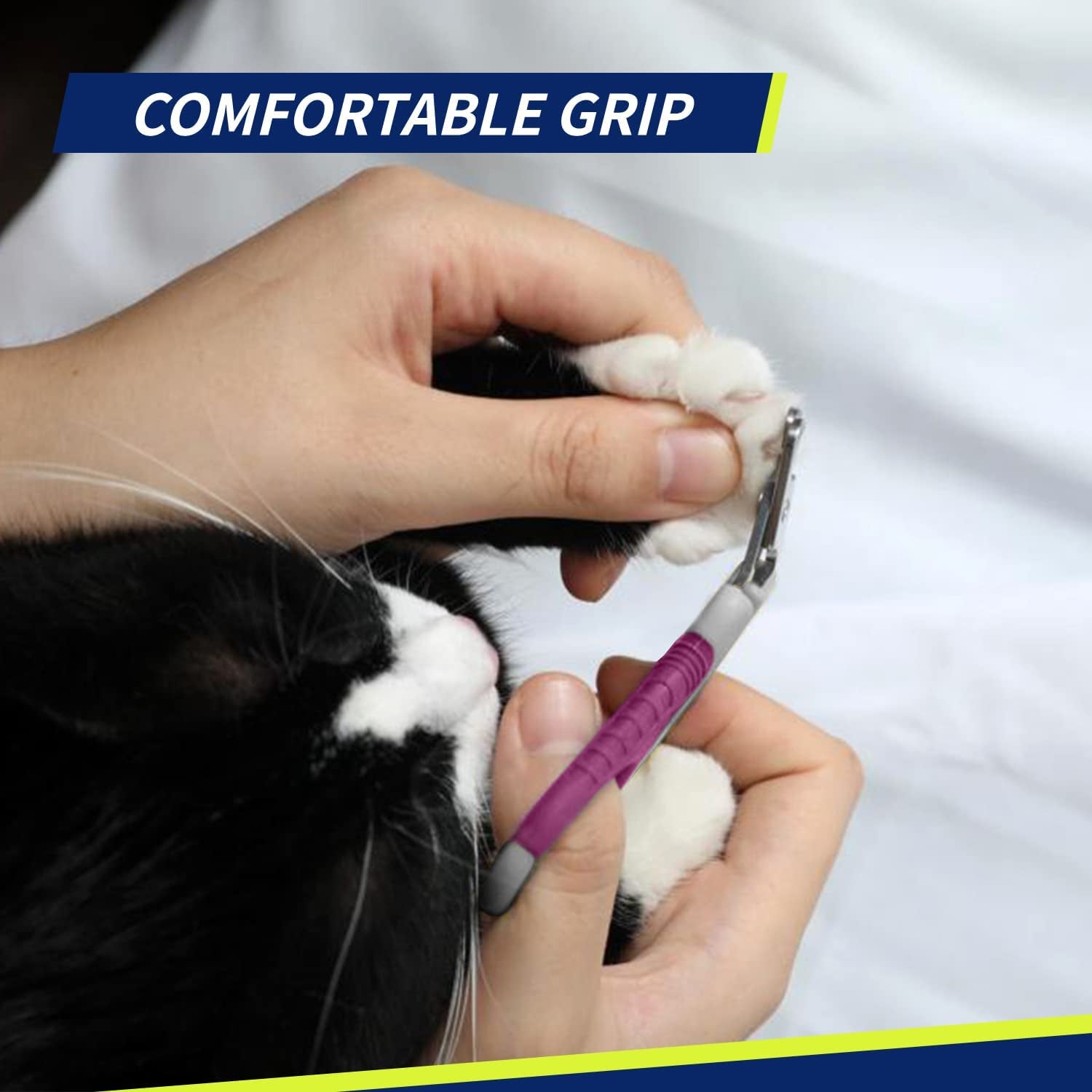 Pet Nail Clippers, Professional Claw Trimmer, Scissor for Cats, Dogs, Puppies, Kittens, Hamsters, Rabbits and Small Animals, Sharp, Safe