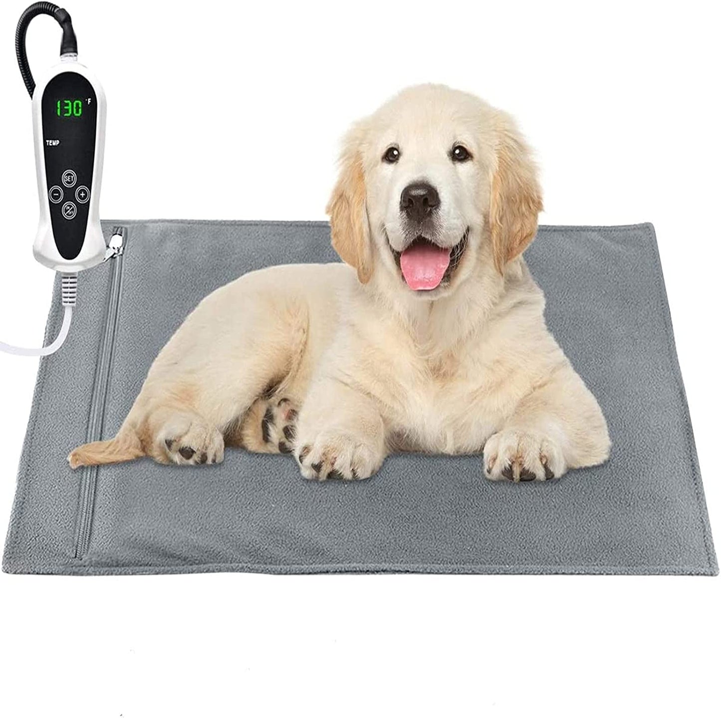 Pet Heating Pad, Upgraded Electric Dog Cat Heating Pad Indoor Waterproof, Auto Power off (Large: 22"X 18")