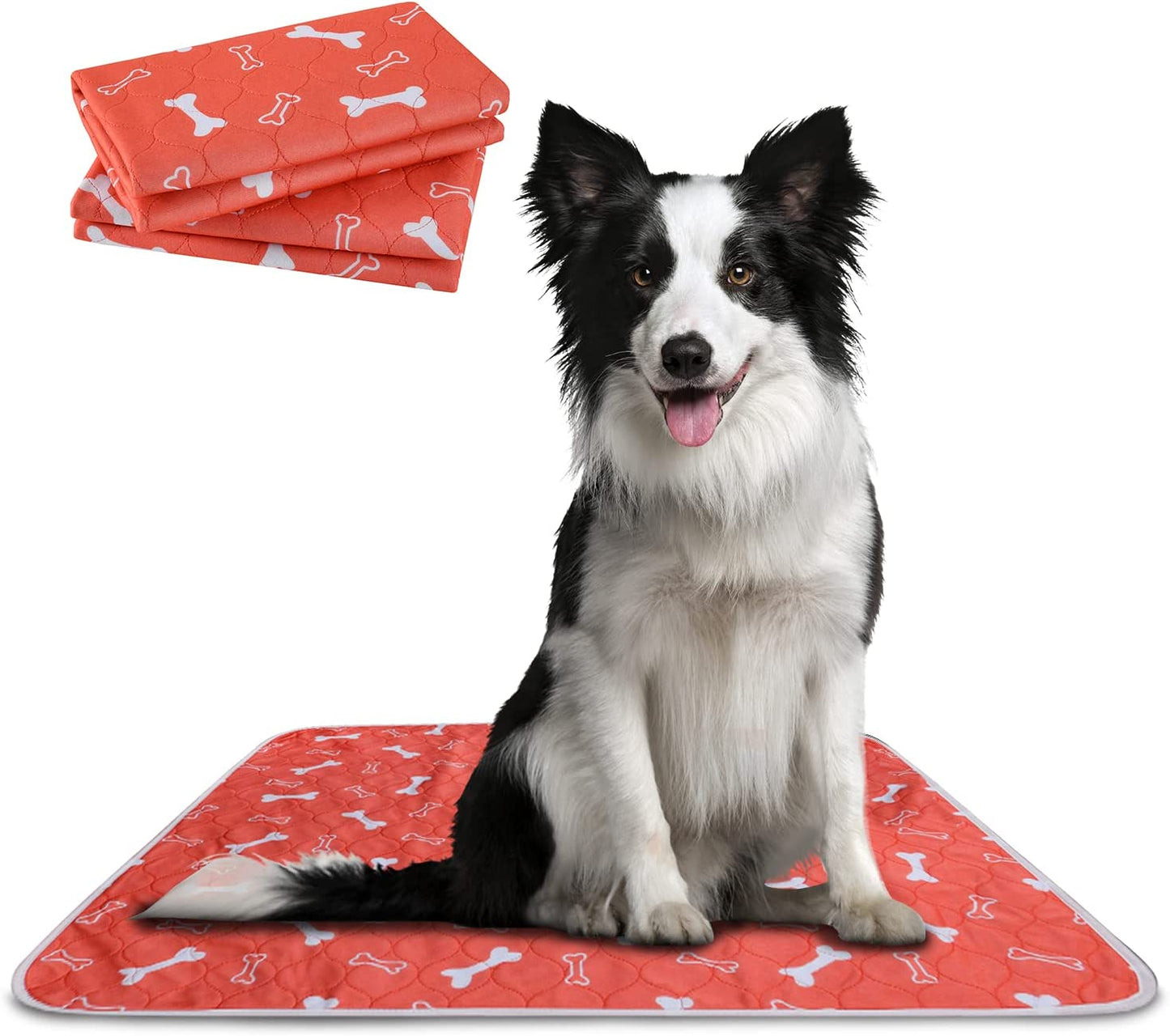 The Proper Pet Washable Pee Pads for Dogs, Reusable Puppy Pads 2 Pack - Easy to Clean, Waterproof Dog Mat, Puppy Mat - Reusable Dog Pee Pads - Washable Potty Pads for Dogs - Reusable Pee Pads for Dogs