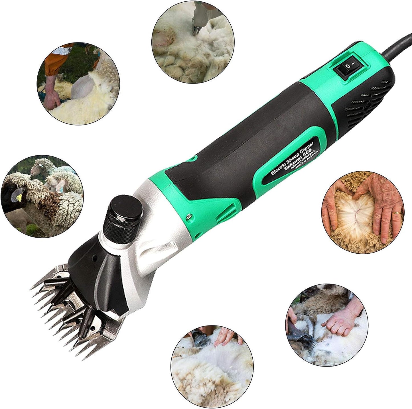 6 Speed Electric Sheep Clippers Electric Shears Hair Fur Grooming Pet Farm Supplies for Shaving Fur
