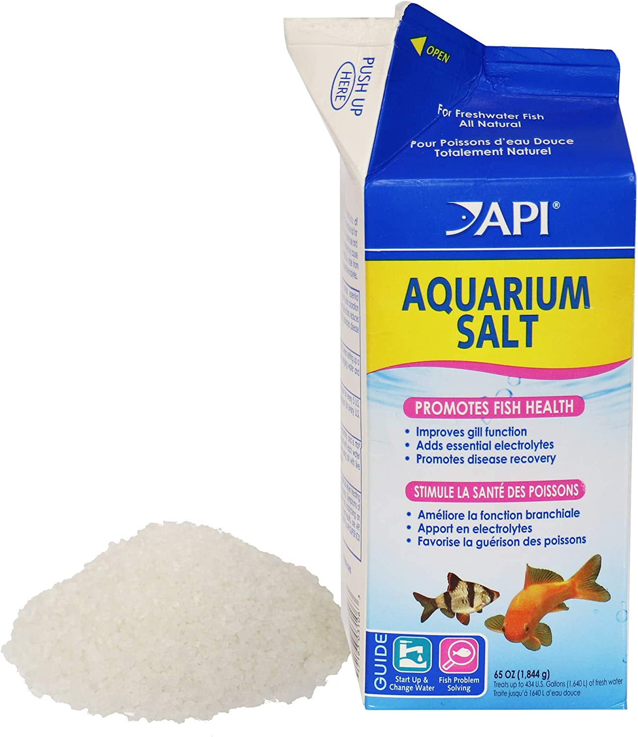 API AQUARIUM SALT Freshwater Aquarium Salt 65-Ounce Box