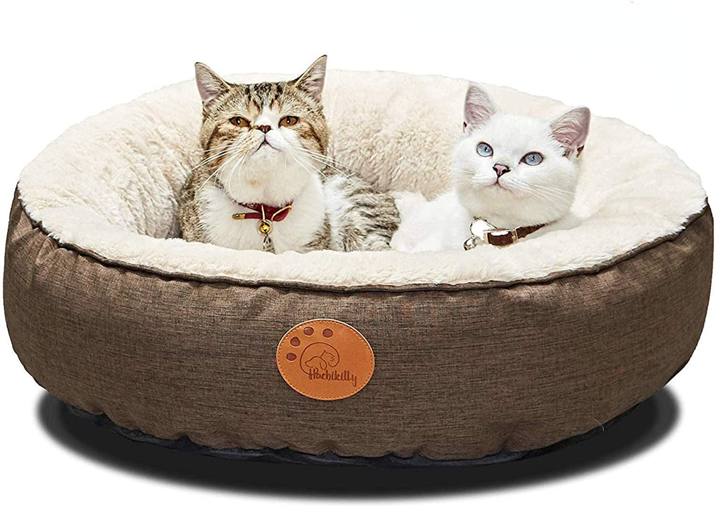 Washable Donut Cat Bed Round, Cat Beds Indoor Cats Medium, Small Cat Bed Machine Washable