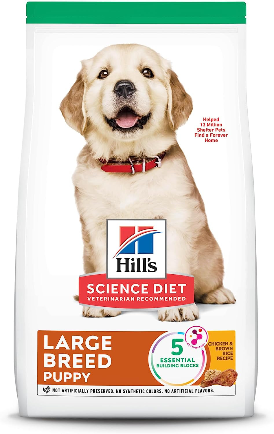 Hill'S Science Diet Dry Dog Food, Puppy, Large Breeds, with Real Meat and Whole Grains, Chicken Meal and Oats Recipe, 15.5 Lb. Bag