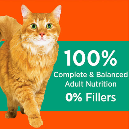 IAMS PROACTIVE HEALTH Adult Hairball Care Dry Cat Food with Chicken and Salmon Cat Kibble, 7 Lb. Bag