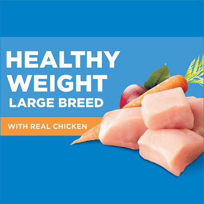 Adult Healthy Weight Control Large Breed Dry Dog Food with Real Chicken, 29.1 Lb. Bag