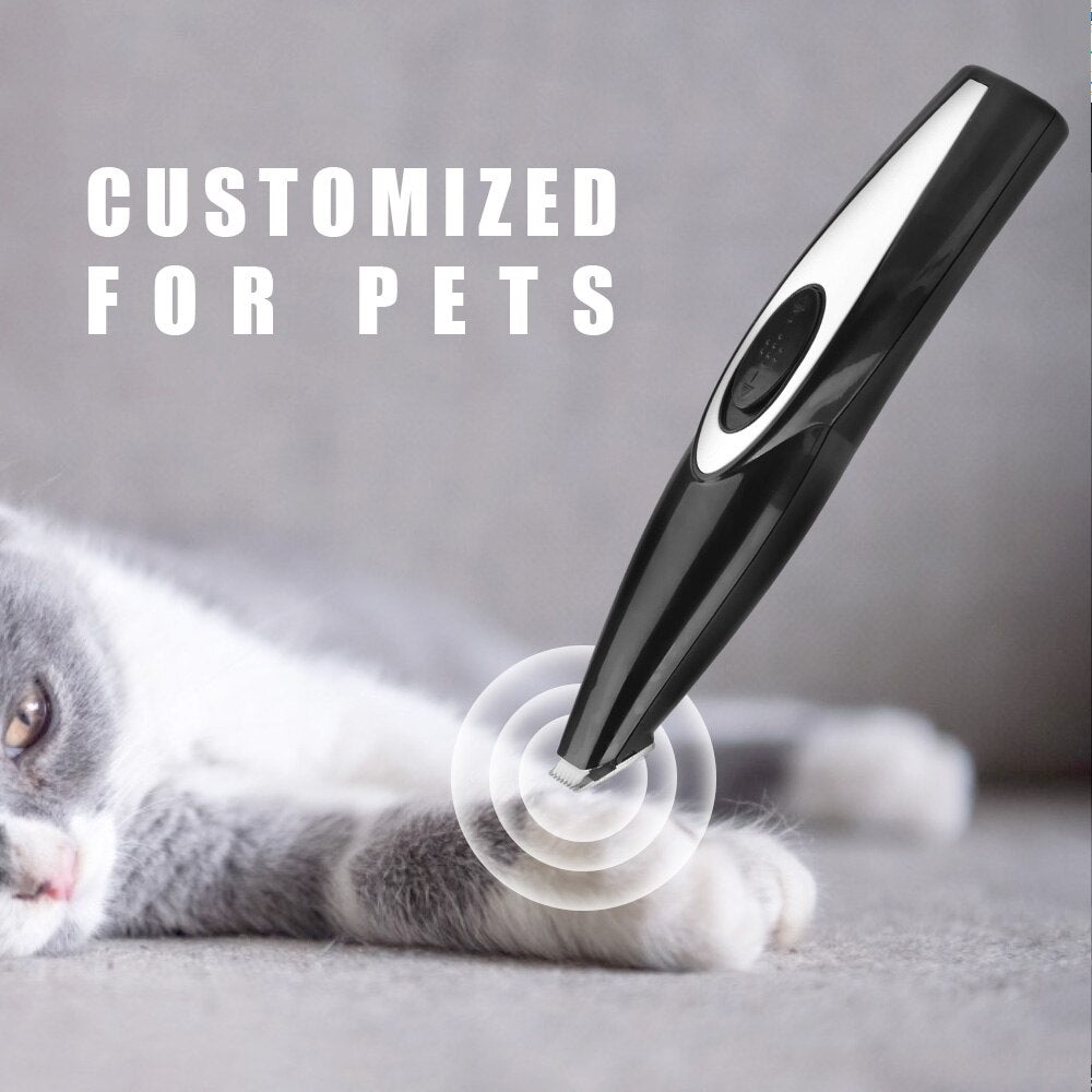 Professional Feet Hair Shaving Electric Dog Hair Trimmer Electric Scissors Portable Pet Grooming Supplies