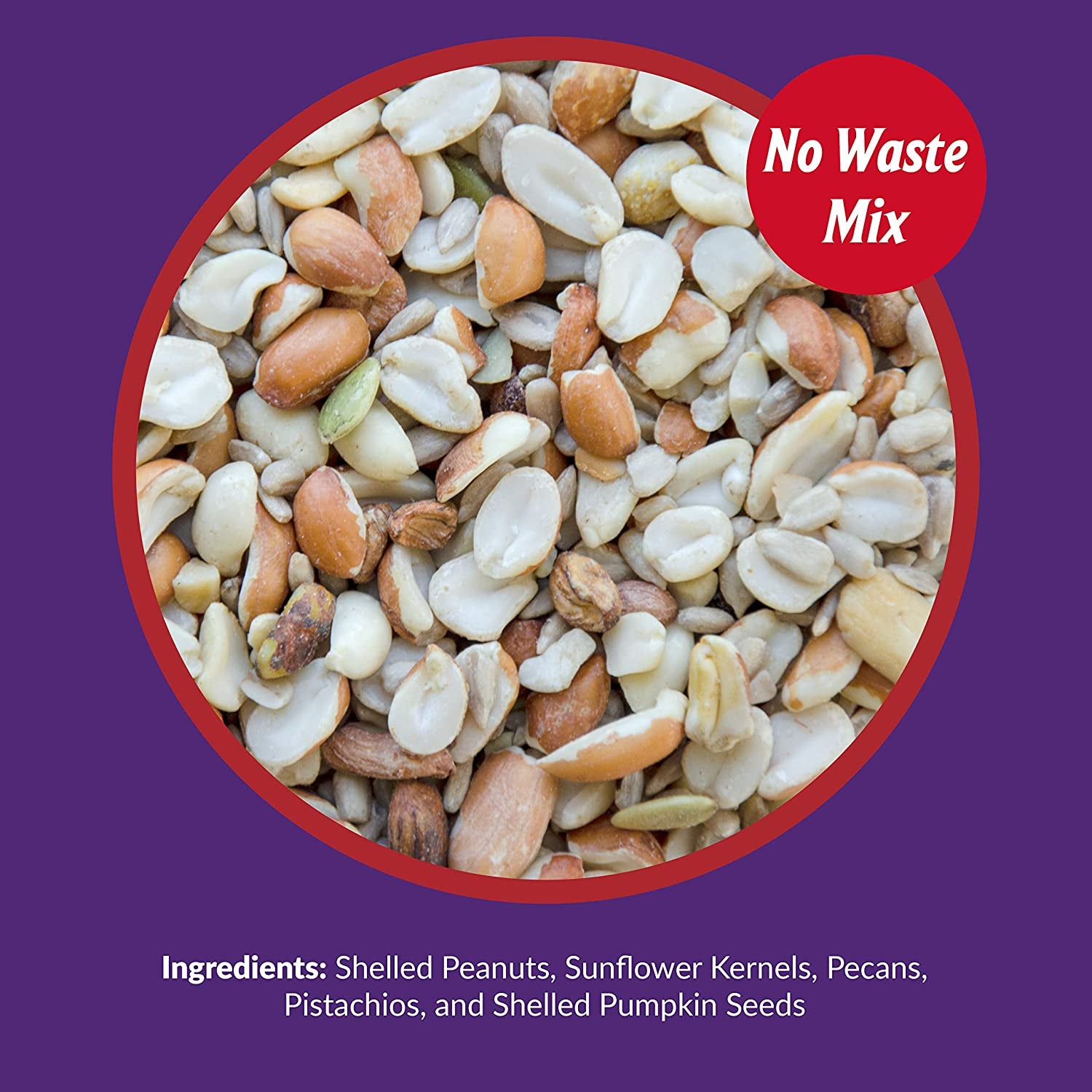 Fruit and Nut Wild Bird Seed, High Energy Wild Bird Food Mix, 20 Lb. Bag & Delite Wild Bird Seed, No Waste Bird Food Mix with Shell-Free Nuts and Seeds, 20 Lb. Bag
