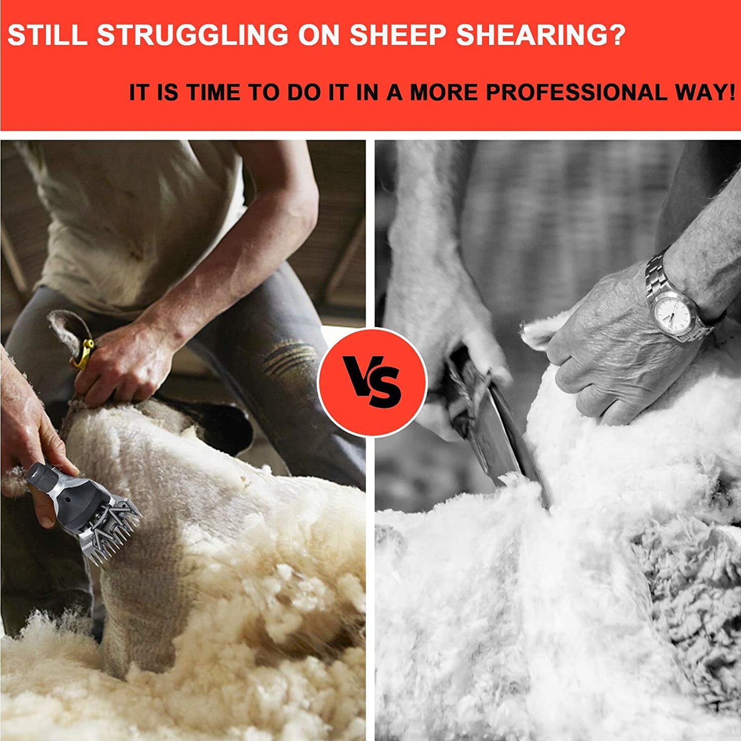 Sheep Shears,500W Professional Sheep Shearing Clippers, Pet Farm Supplies for Shaving Fur Wool in Sheep, Goats, Cattle, Farm Livestock Pet