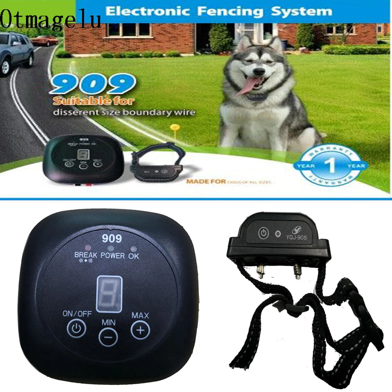 Pet Dog Electric Fence with Waterproof Dog Electronic Training Collar Underground Buried Electric Dog Fence Safety System 909