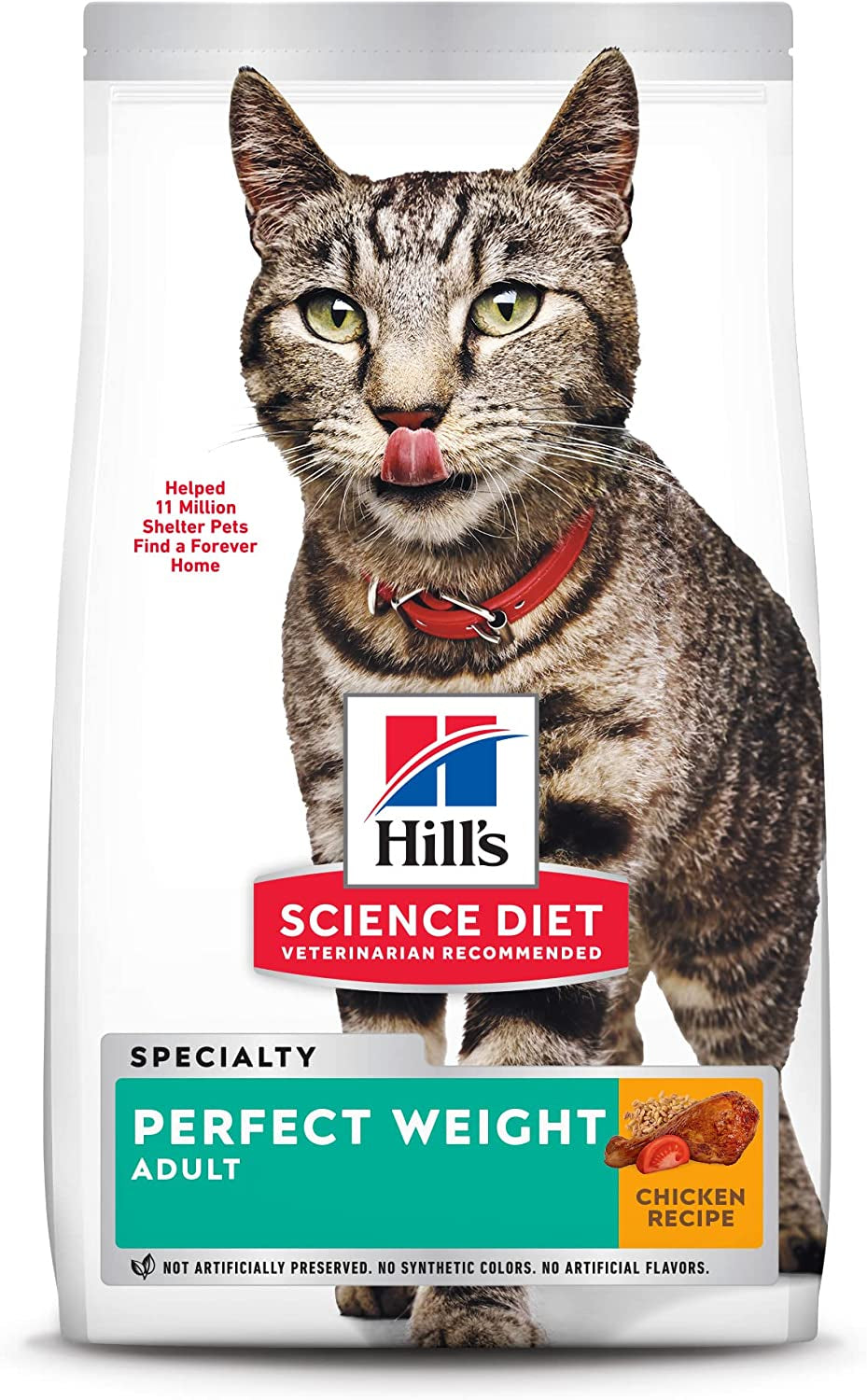 Hill'S Science Diet Dry Cat Food, Adult, Perfect Weight for Weight Management, Chicken Recipe, 7 Lb. Bag