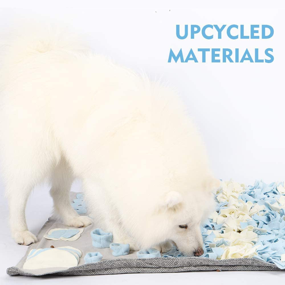 Snuffle Mat for Dogs, Non-Slip and Portable Pet Feeding Mat Small Dog Interactive Pet Puzzle Toys Encourages Cat and Large Dog Natural Foraging Skills for Training M-23.6" X 39.4"