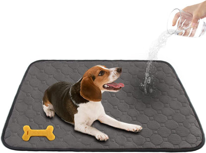 Washable Pee Pad for Dogs, Puppy Crate Training Pad Mat, 40X26In Super Fast Absorbent Reusable Waterproof Anti-Slip Dog Crate Pad Pet Pee Pads by MEIJIEM