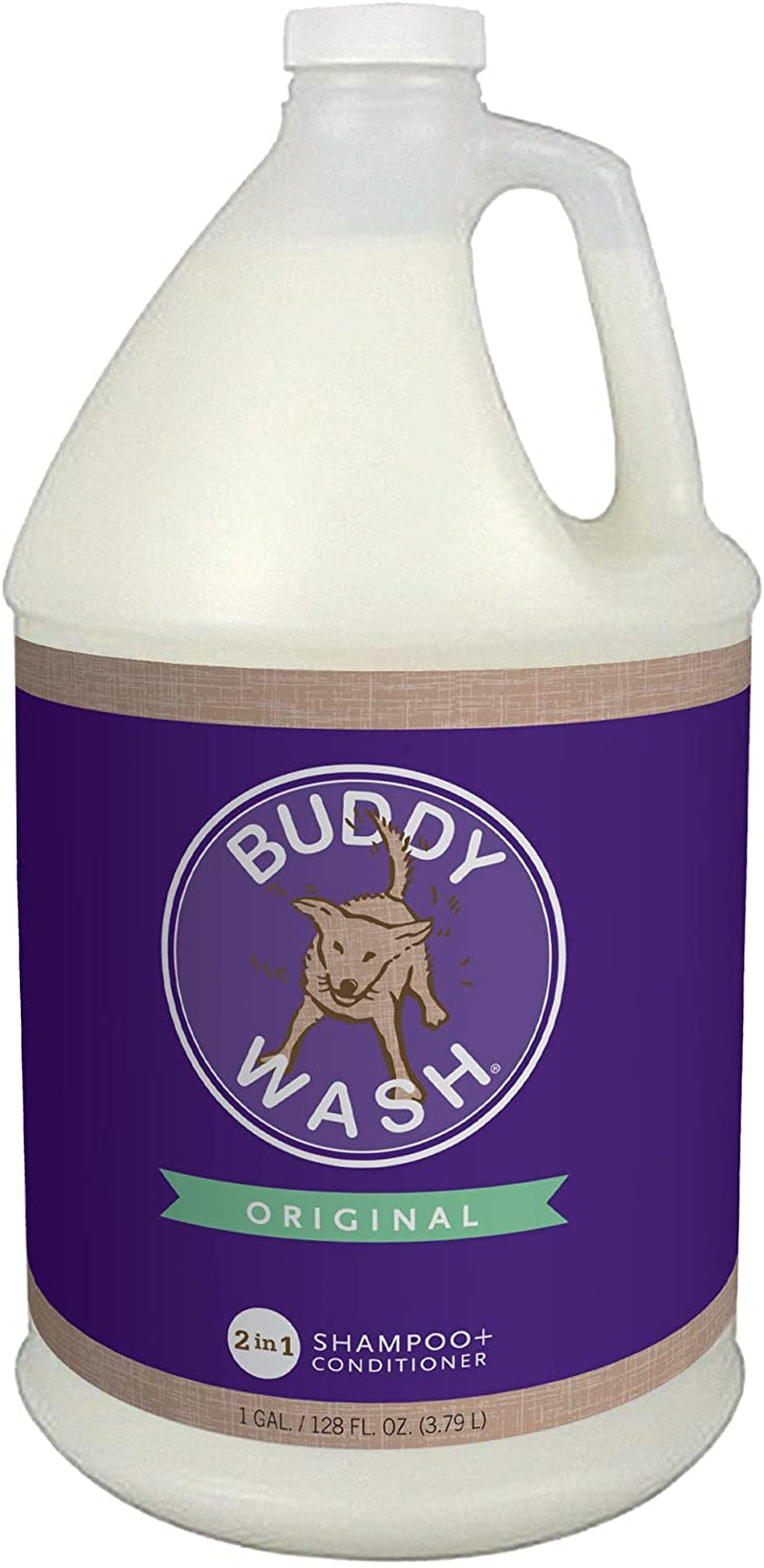 Buddy Grooming Wash 2 in 1 Dog Shampoo, Lavender & Mint, 1 Gallon Bottle