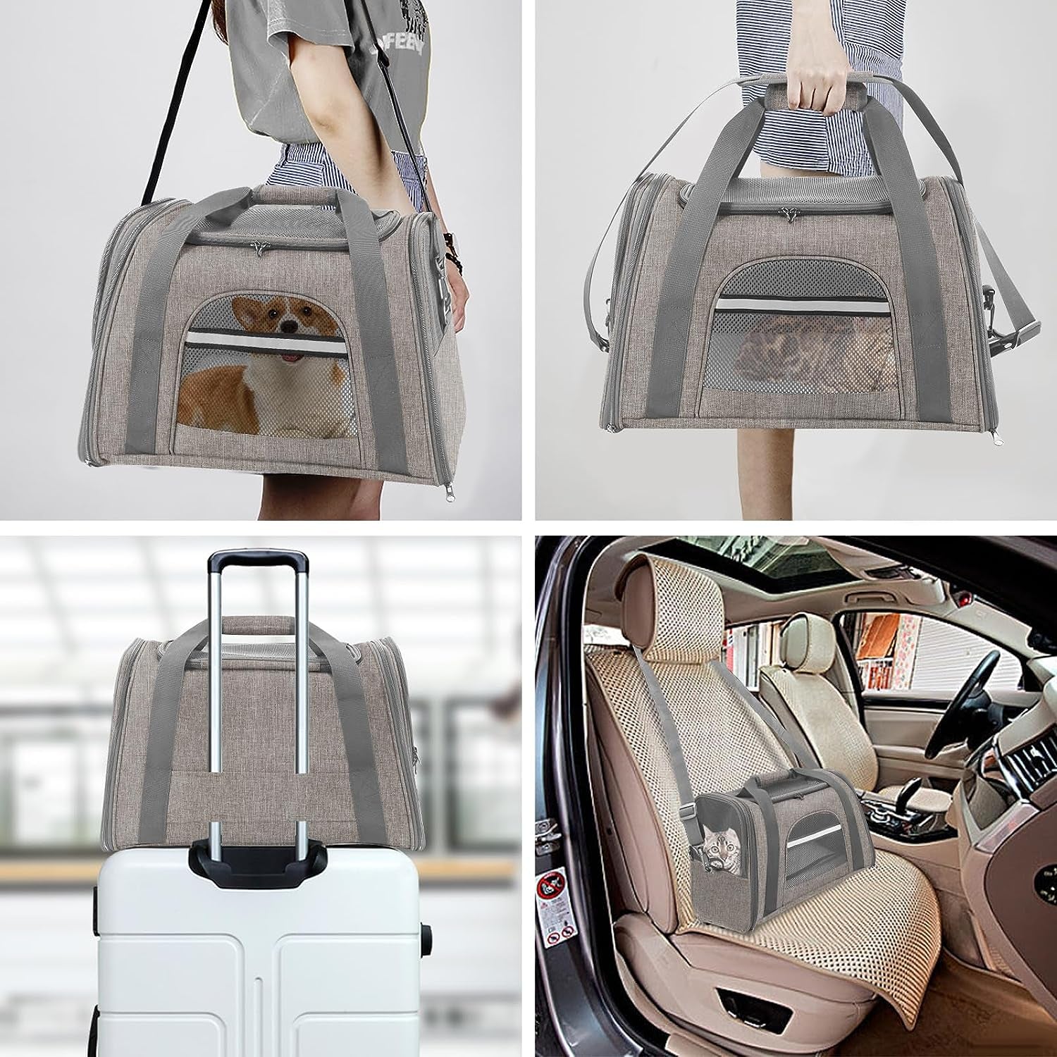 Pet Carrier Airline Approved Pet Carrier Dog Carriers for Small Dogs, Cat Carriers for Medium Cat Small Cat, Small Pet Carrier Small Dog Carrier Airline Approved Cat Pet Travel Carrier