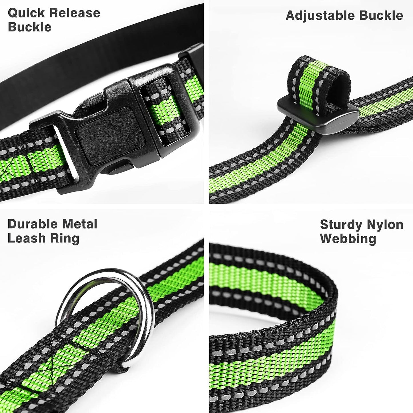 Airtag Dog Collar, Reflective Nylon Pet Collar with Silicone Case for Apple Airtags, Cute Bowtie Pet Airtag Holder for Puppy Small Medium Large and Extra-Large Dogs (Green, XS: 8"-12" Neck)