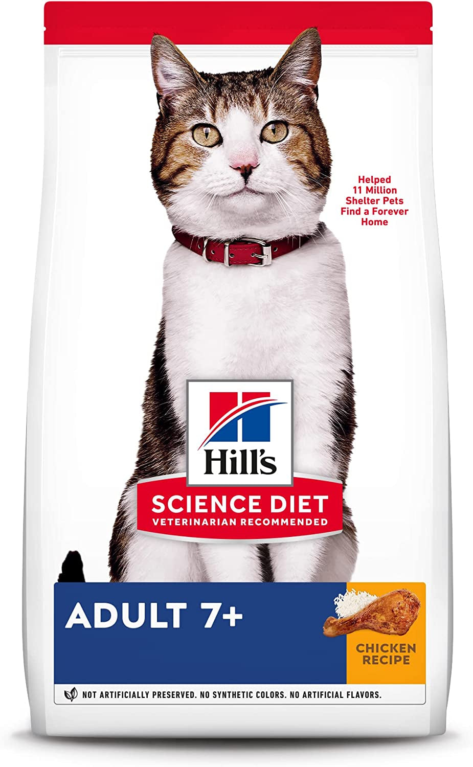 Hill'S Science Diet Dry Cat Food, Adult 7+ for Senior Cats, Chicken Recipe, 16 Lb. Bag