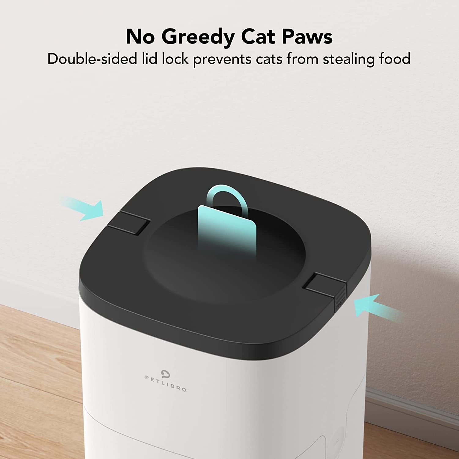Automatic Cat Food Dispenser, Automatic Cat Feeder with Customize Feeding Schedule, Auto Cat Feeder with Interactive Voice Recorder, Timed Pet Feeder for Cat & Dog 1-4 Meals Dry Food 4L