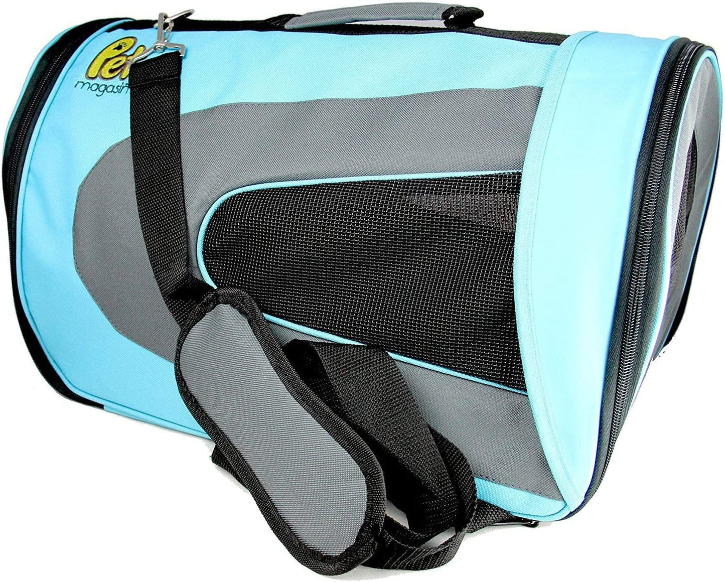 Soft-Sided Pet Travel Carrier (Airline Approved) for Cats, Small Dogs, Puppies and Other Pets by (Large, Blue)
