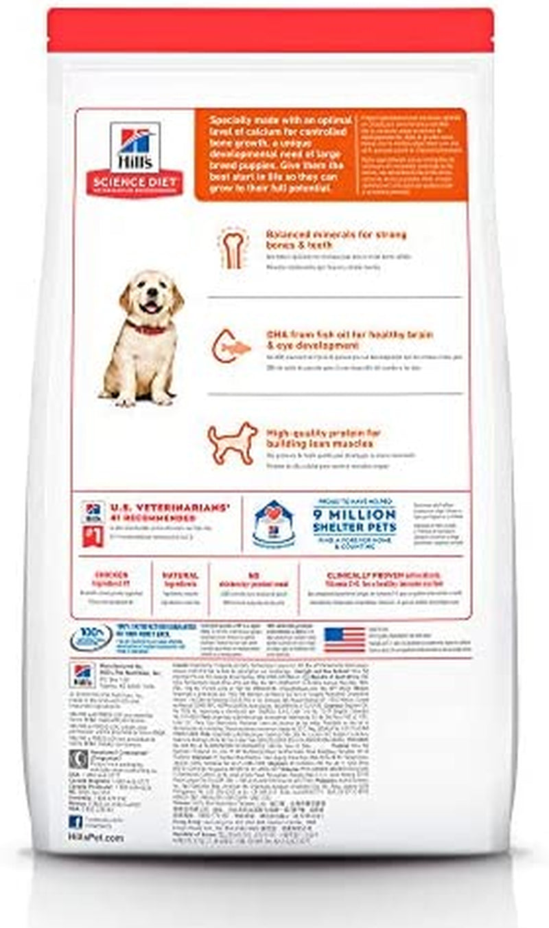 Hill'S Science Diet Dry Dog Food, Puppy, Large Breeds, Chicken Meal and Oats Recipe, 30 Lb. Bag