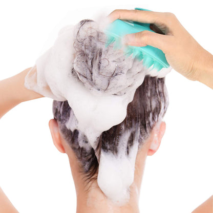 4 Pcs Silicone Hair Scalp Massager Shampoo Brush Scalp Scrubber Hair Cleansing Brush Head Scrubber Dandruff Brush Hair Washing Tool for Women Men or Pets