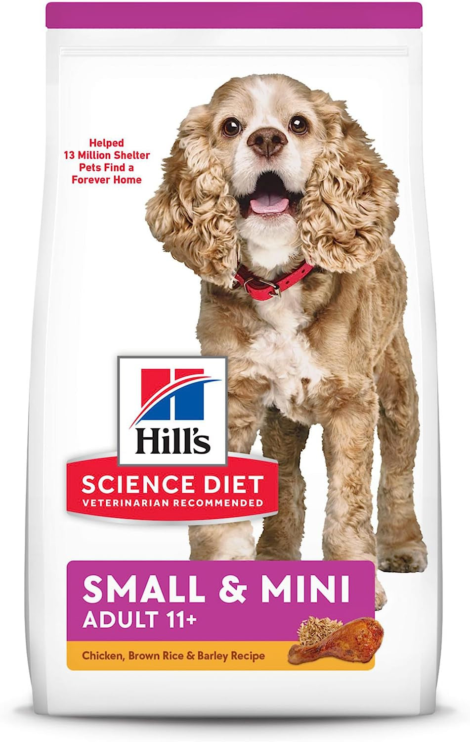 Hill'S Science Diet Dry Dog Food, Adult 11+ for Senior Dogs, Small Paws, Chicken Meal, Barley & Brown Rice Recipe, 4.5 Lb. Bag